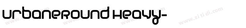UrbaneRound Heavy字体转换